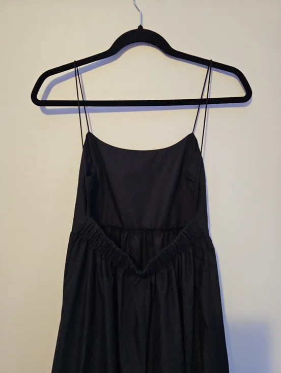 Commense Solid Backless Long Dress Size Small Black - Picture 8 of 10